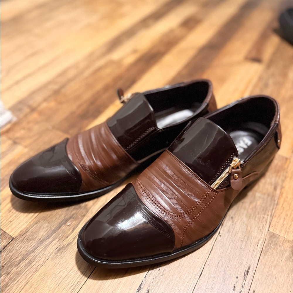 Men's Brown casual  Dress Shoes loafers